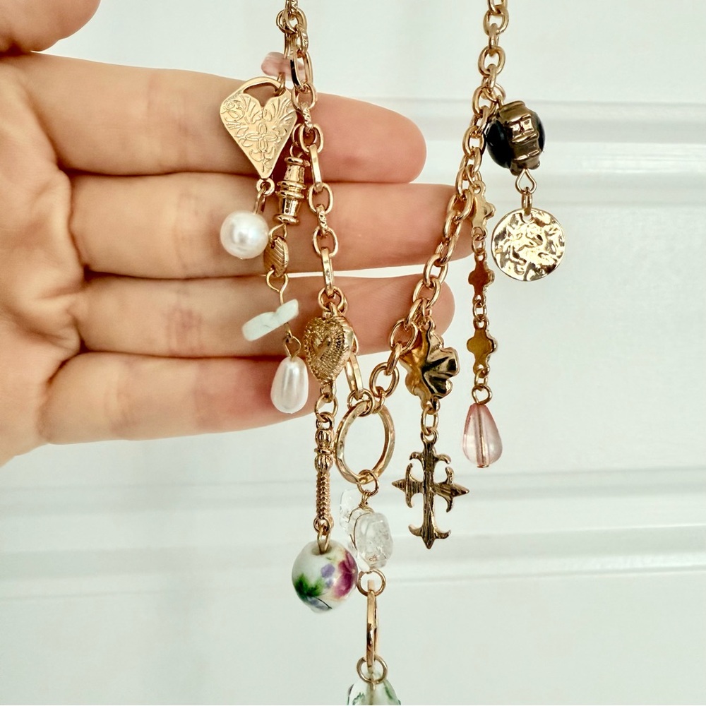 NWT Urban Outfitters Kennedy Draped Charm Necklace | One Size - Picture 6 of 6